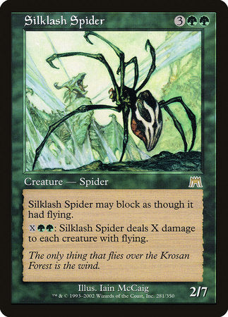 Silklash Spider [Onslaught] | Cards and Coasters CA