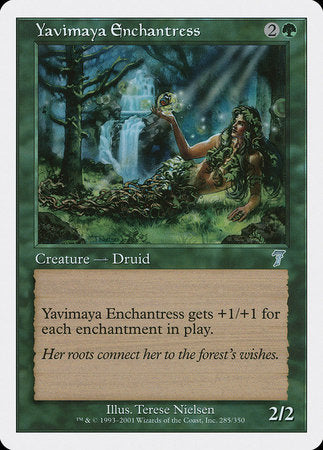 Yavimaya Enchantress [Seventh Edition] | Cards and Coasters CA