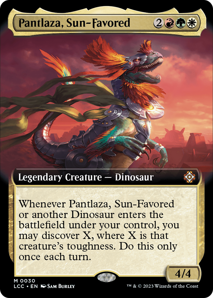 Pantlaza, Sun-Favored (Extended Art) [The Lost Caverns of Ixalan Commander] | Cards and Coasters CA