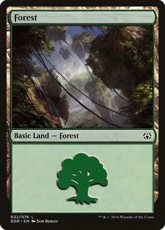 Forest (32) [Duel Decks: Nissa vs. Ob Nixilis] | Cards and Coasters CA