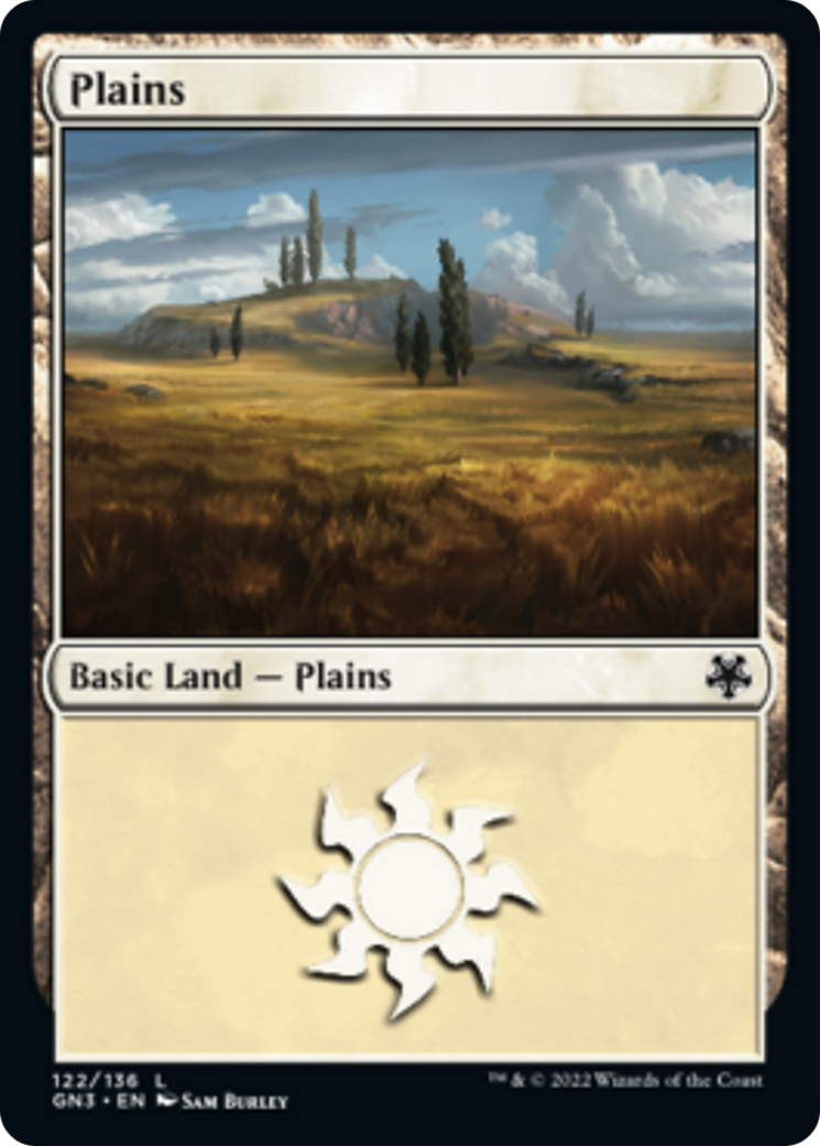 Plains (122) [Game Night: Free-for-All] | Cards and Coasters CA