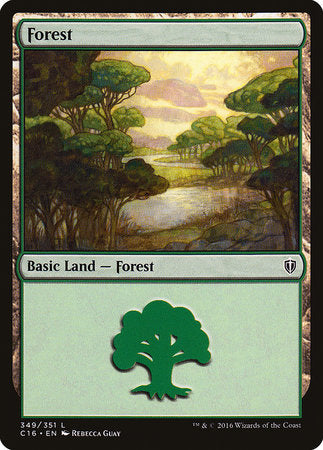 Forest (349) [Commander 2016] | Cards and Coasters CA