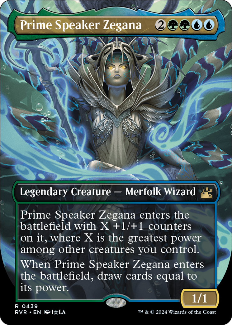 Prime Speaker Zegana (Anime Borderless) [Ravnica Remastered] | Cards and Coasters CA