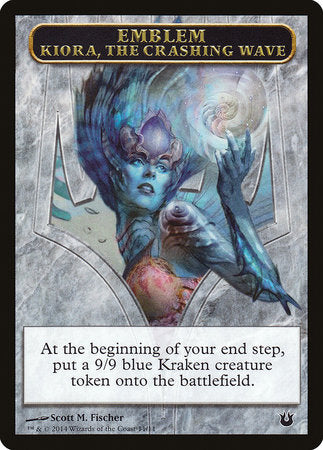 Emblem - Kiora, the Crashing Wave [Born of the Gods Tokens] | Cards and Coasters CA