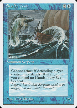 Sea Serpent [Fourth Edition] | Cards and Coasters CA