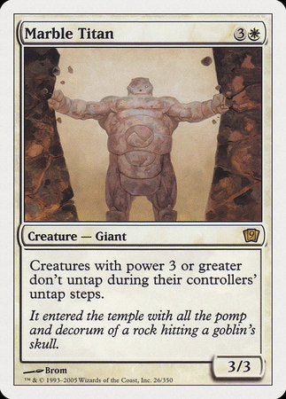 Marble Titan [Ninth Edition] | Cards and Coasters CA