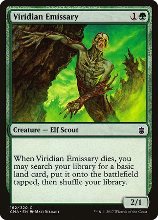 Viridian Emissary [Commander Anthology] | Cards and Coasters CA