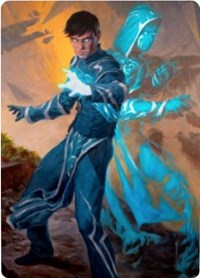 Jace, Mirror Mage 1 Art Card [Zendikar Rising Art Series] | Cards and Coasters CA