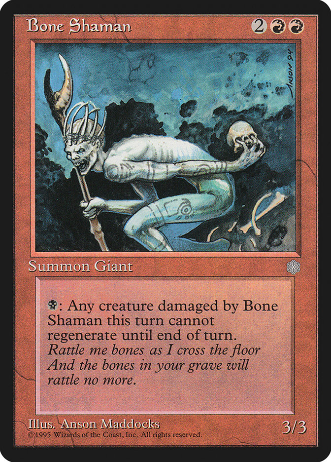 Bone Shaman [Ice Age] | Cards and Coasters CA