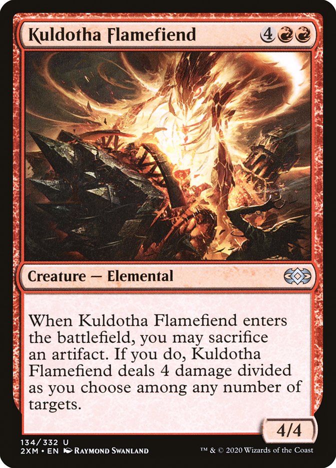 Kuldotha Flamefiend [Double Masters] | Cards and Coasters CA