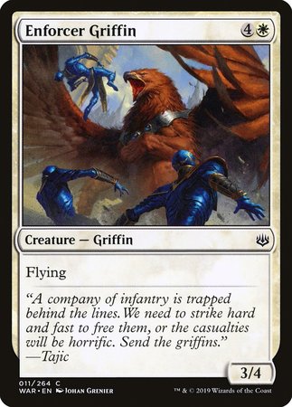 Enforcer Griffin [War of the Spark] | Cards and Coasters CA