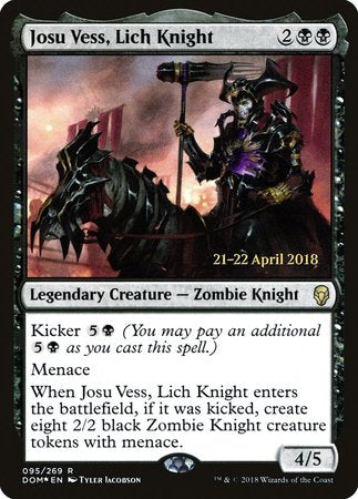 Josu Vess, Lich Knight [Dominaria Promos] | Cards and Coasters CA