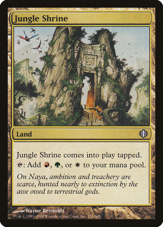 Jungle Shrine [Shards of Alara] | Cards and Coasters CA