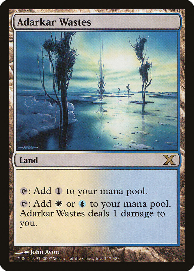 Adarkar Wastes [Tenth Edition] | Cards and Coasters CA