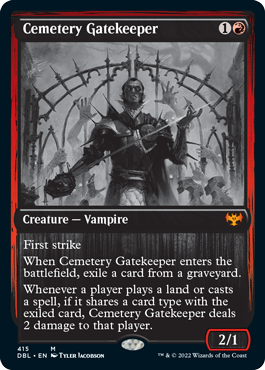 Cemetery Gatekeeper [Innistrad: Double Feature] | Cards and Coasters CA