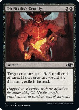 Ob Nixilis's Cruelty [Jumpstart 2022] | Cards and Coasters CA