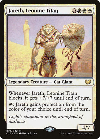 Jareth, Leonine Titan [Commander 2015] | Cards and Coasters CA