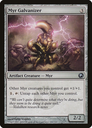 Myr Galvanizer [Scars of Mirrodin] | Cards and Coasters CA
