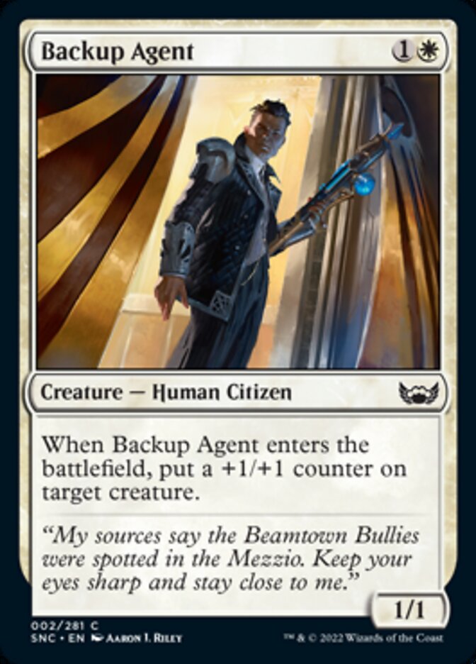 Backup Agent [Streets of New Capenna] | Cards and Coasters CA