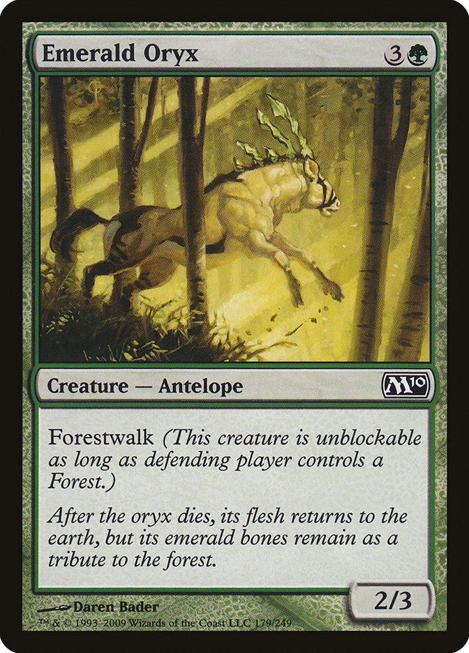 Emerald Oryx [Magic 2010] | Cards and Coasters CA