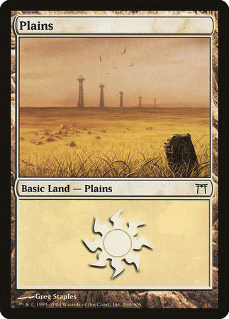 Plains (290) [Champions of Kamigawa] | Cards and Coasters CA