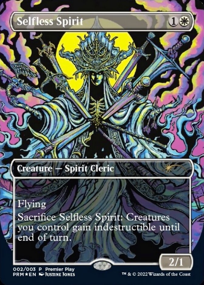 Selfless Spirit (Borderless Alternate-Art) [Regional Championship Qualifiers 2022] | Cards and Coasters CA