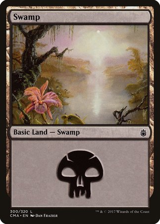 Swamp (300) [Commander Anthology] | Cards and Coasters CA