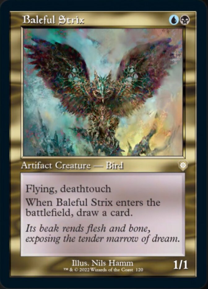 Baleful Strix (Retro) [The Brothers' War Commander] | Cards and Coasters CA