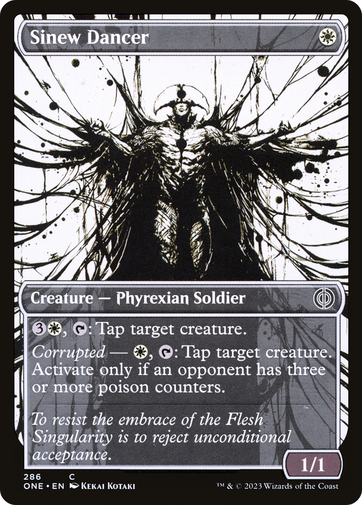 Sinew Dancer (Showcase Ichor) [Phyrexia: All Will Be One] | Cards and Coasters CA