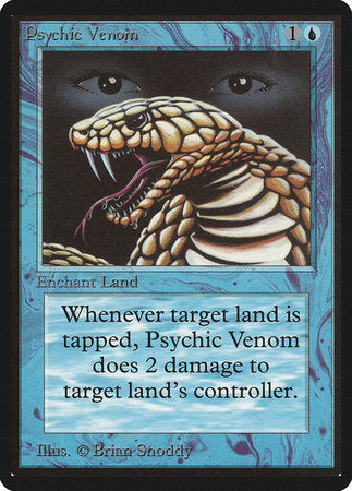 Psychic Venom [Limited Edition Beta] | Cards and Coasters CA