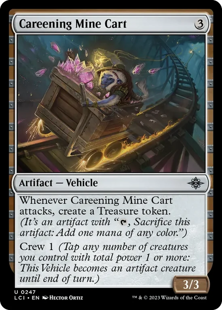Careening Mine Cart [The Lost Caverns of Ixalan] | Cards and Coasters CA