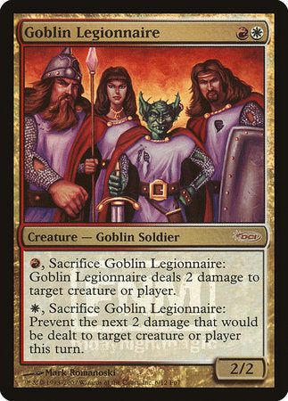 Goblin Legionnaire [Friday Night Magic 2007] | Cards and Coasters CA
