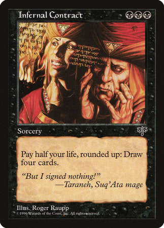 Infernal Contract [Mirage] | Cards and Coasters CA