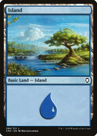 Island (286) [Commander Anthology Volume II] | Cards and Coasters CA