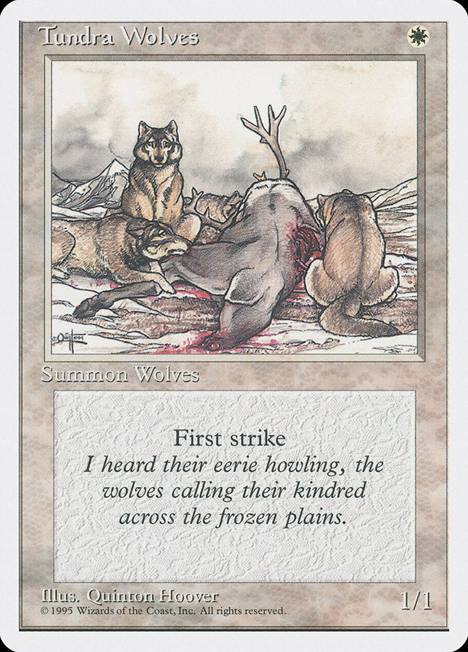 Tundra Wolves [Fourth Edition] | Cards and Coasters CA