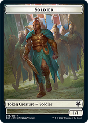 Soldier // Elf Warrior Double-Sided Token [Game Night: Free-for-All Tokens] | Cards and Coasters CA