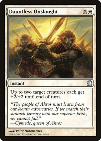 Dauntless Onslaught [Theros] | Cards and Coasters CA