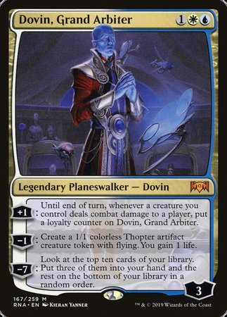 Dovin, Grand Arbiter [Ravnica Allegiance] | Cards and Coasters CA