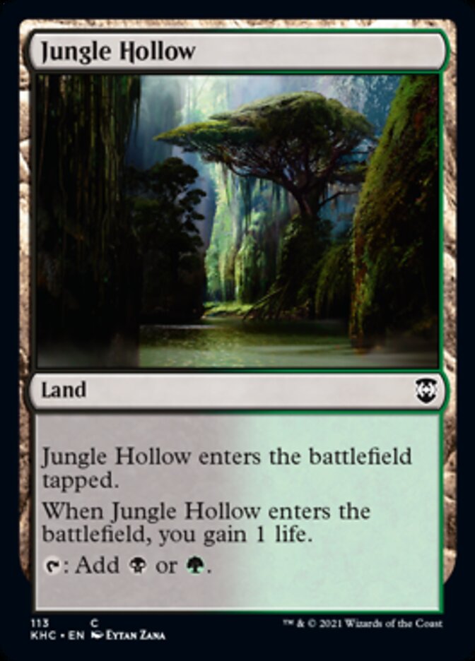 Jungle Hollow [Kaldheim Commander] | Cards and Coasters CA