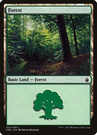 Forest (312) [Commander Anthology] | Cards and Coasters CA