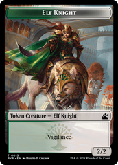 Elf Knight // Centaur Double-Sided Token [Ravnica Remastered Tokens] | Cards and Coasters CA