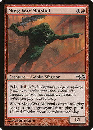 Mogg War Marshal [Duel Decks: Elves vs. Goblins] | Cards and Coasters CA
