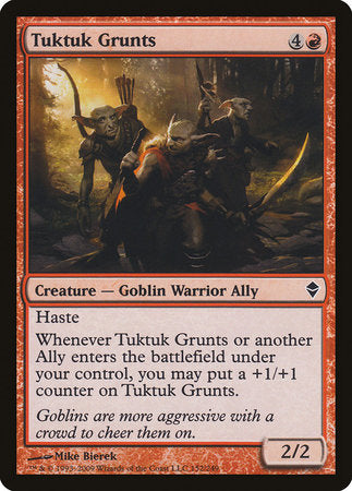 Tuktuk Grunts [Zendikar] | Cards and Coasters CA