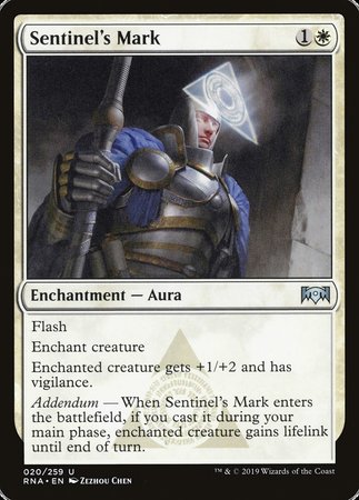 Sentinel's Mark [Ravnica Allegiance] | Cards and Coasters CA