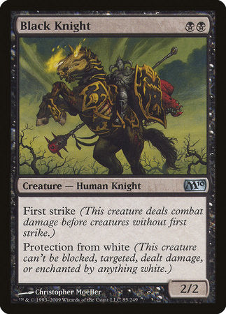 Black Knight [Magic 2010] | Cards and Coasters CA