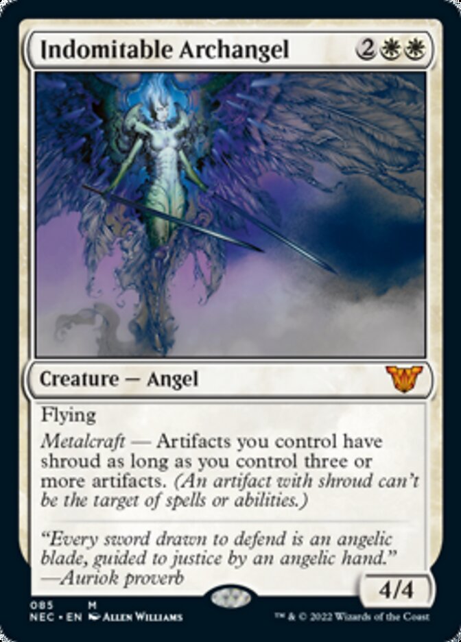 Indomitable Archangel [Kamigawa: Neon Dynasty Commander] | Cards and Coasters CA