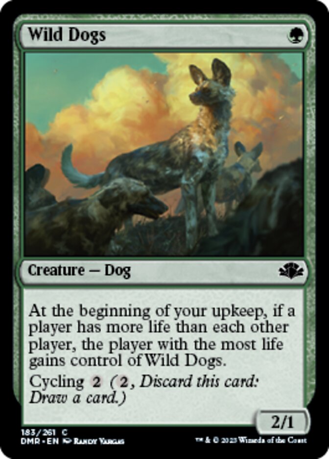 Wild Dogs [Dominaria Remastered] | Cards and Coasters CA