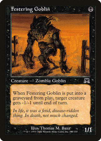 Festering Goblin [Onslaught] | Cards and Coasters CA