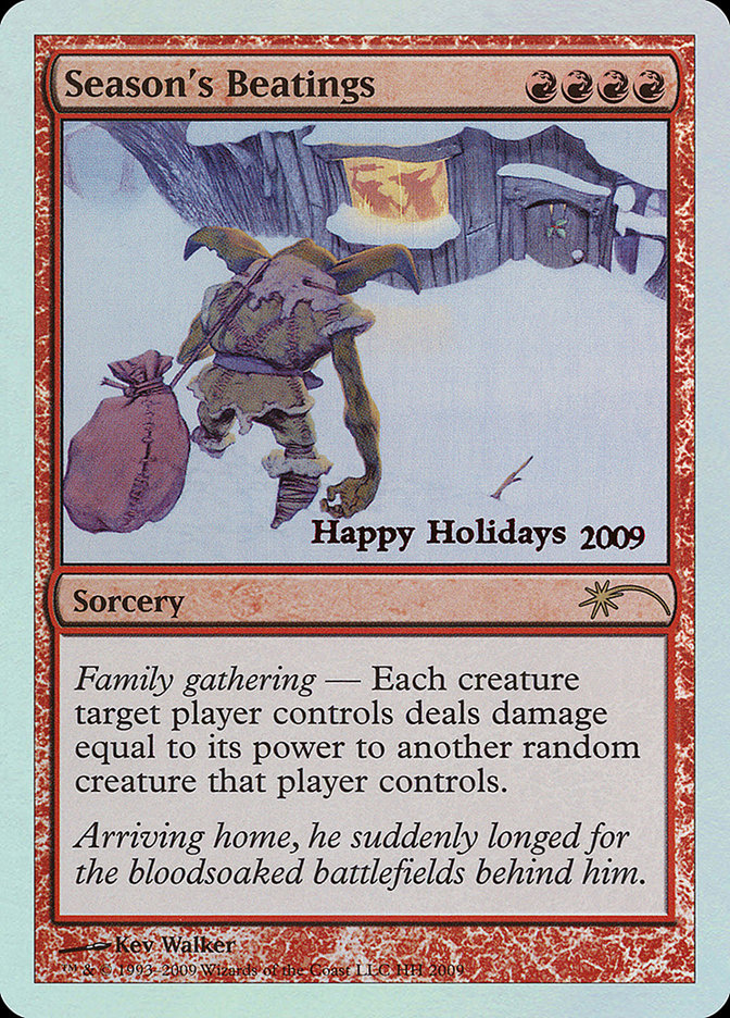 Season's Beatings [Happy Holidays] | Cards and Coasters CA