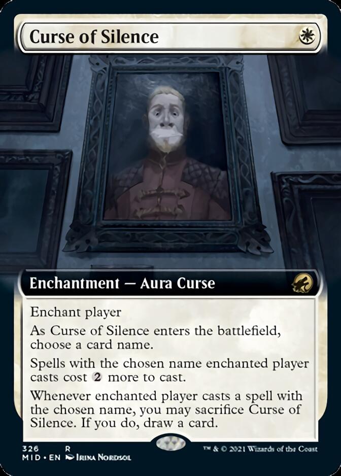 Curse of Silence (Extended) [Innistrad: Midnight Hunt] | Cards and Coasters CA